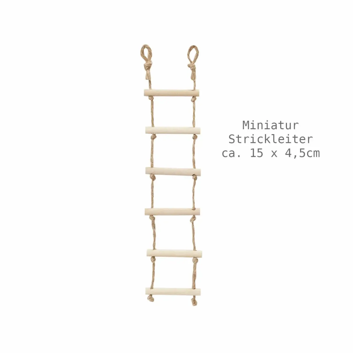 Miniatur Strickleiter ca. 15 x 4,5 cm