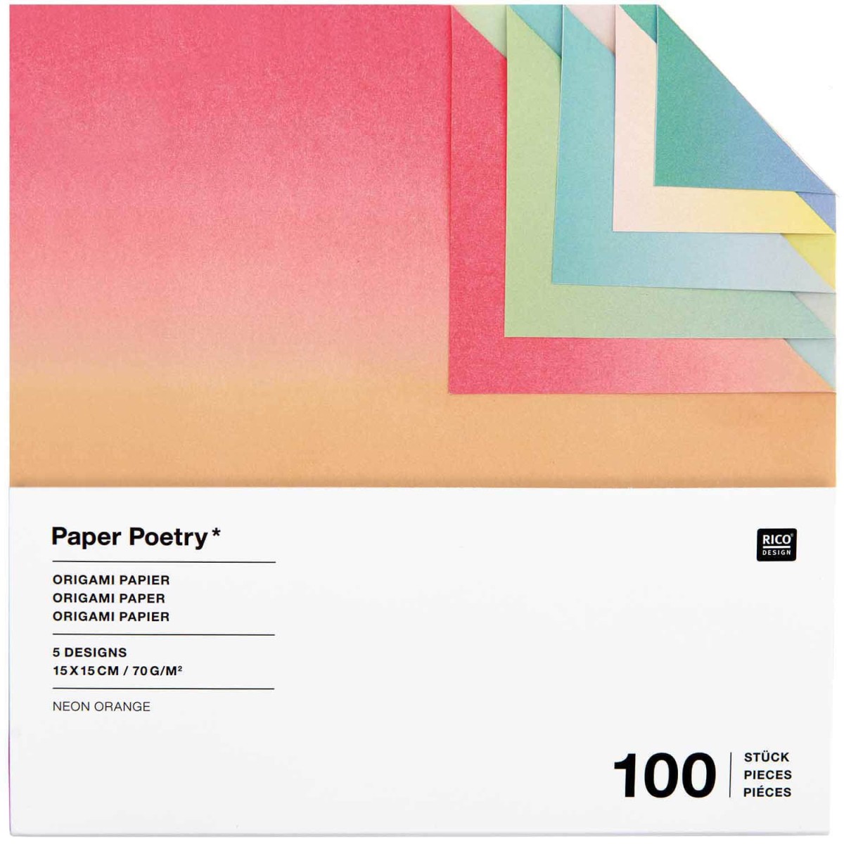 Paper Poetry Origami Papier Linear Gradient Duo Color
