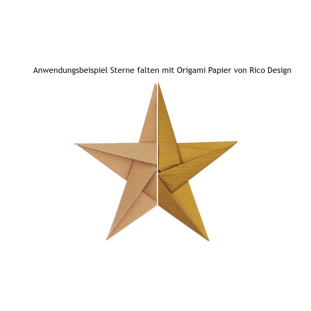 Anwendungsbeispiel Origami Sterne falten