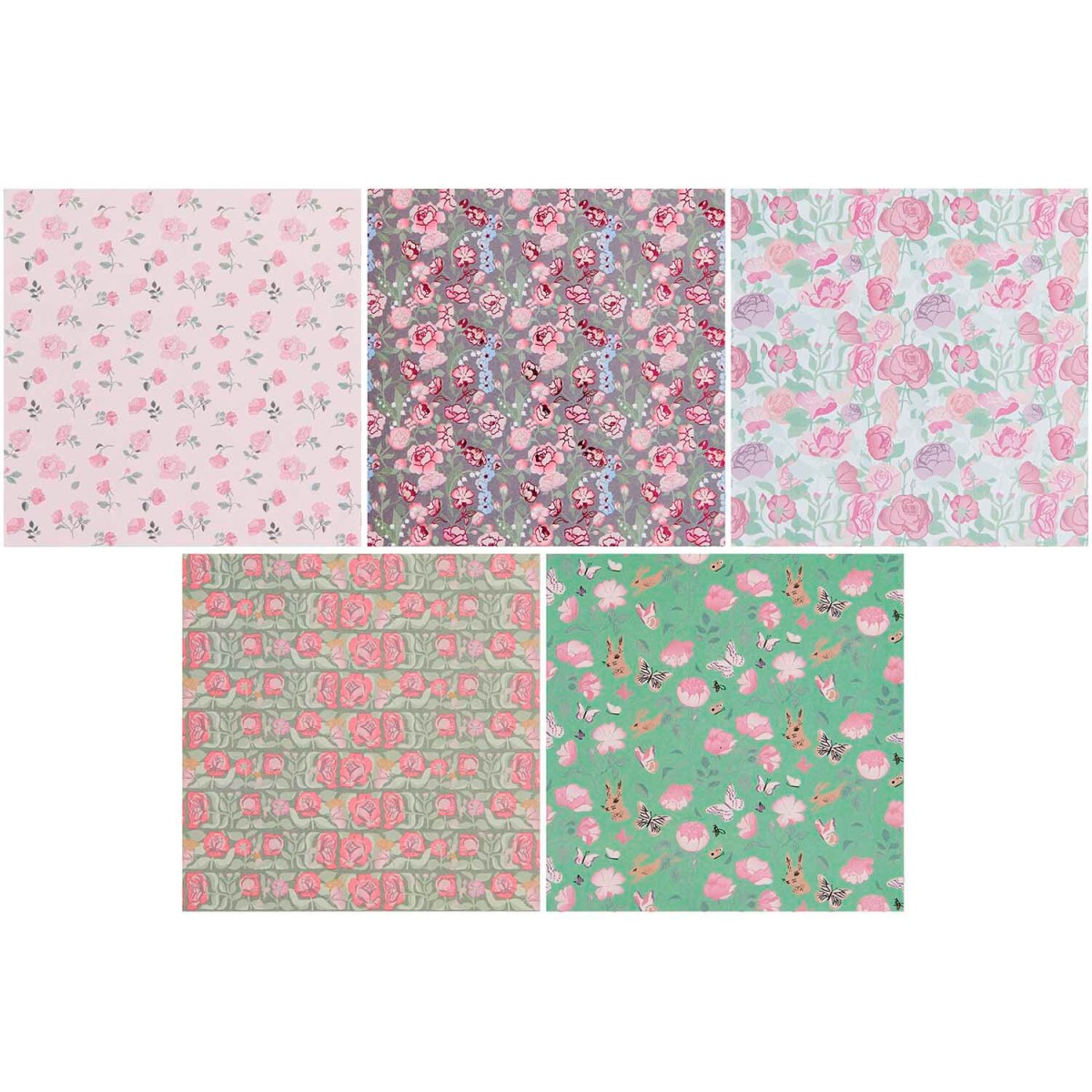 Motive von Origami Papier La Vie en Rose 15x15cm