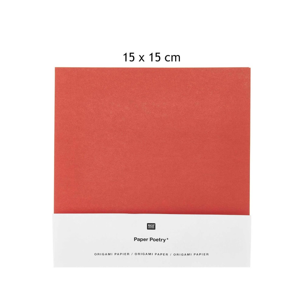 Faltpapier rot gold von Rico Design