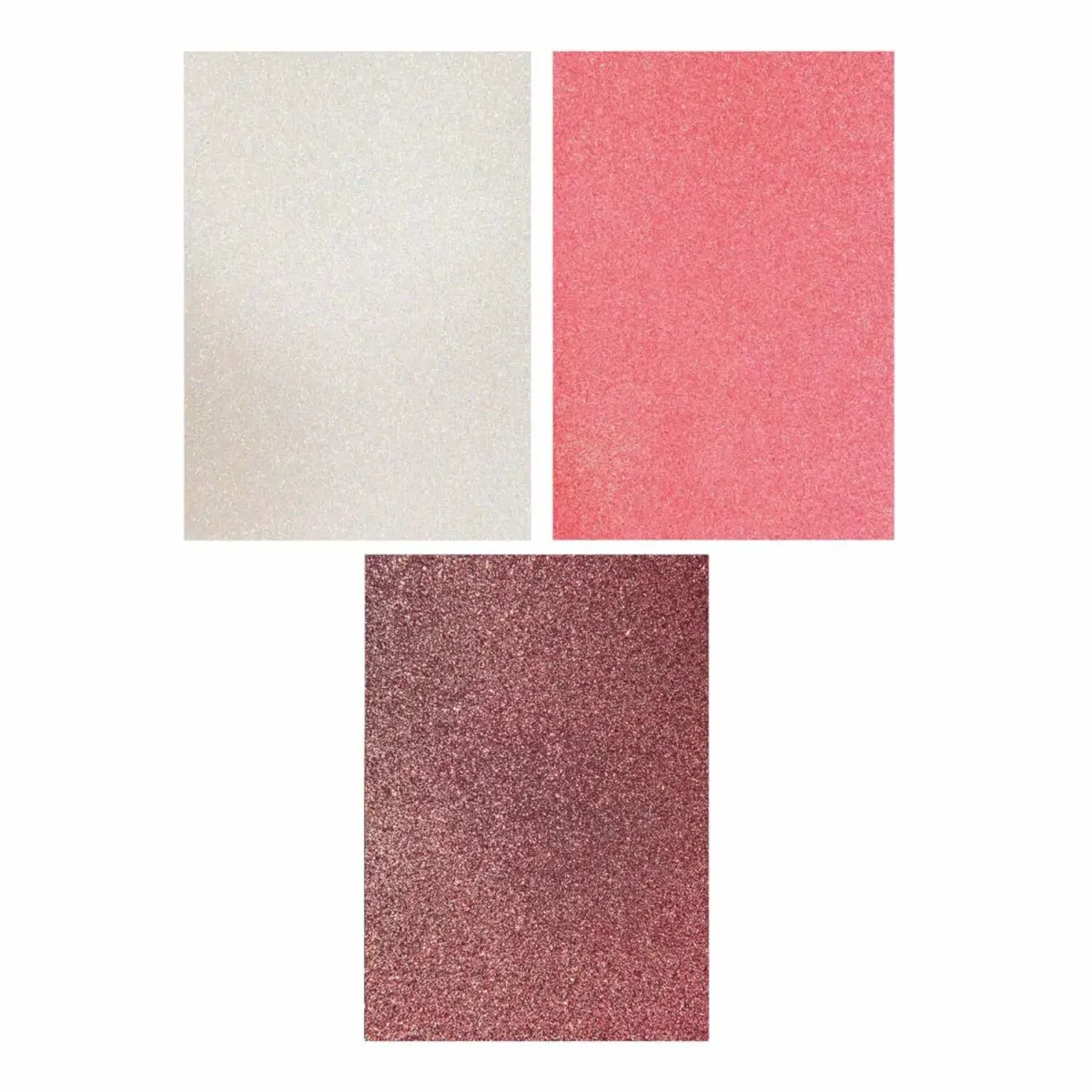 Übersicht Glitterpapier aus Motivpapierblock Sakura Sakura