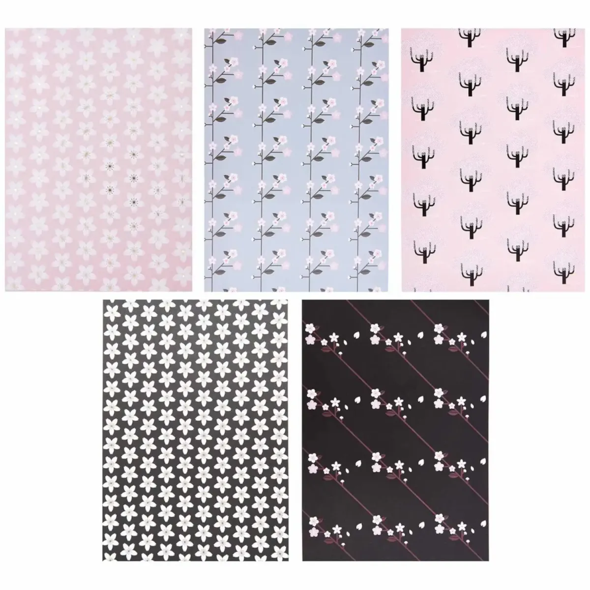 Motivübersicht aus Motivpapierblock Sakura Sakura