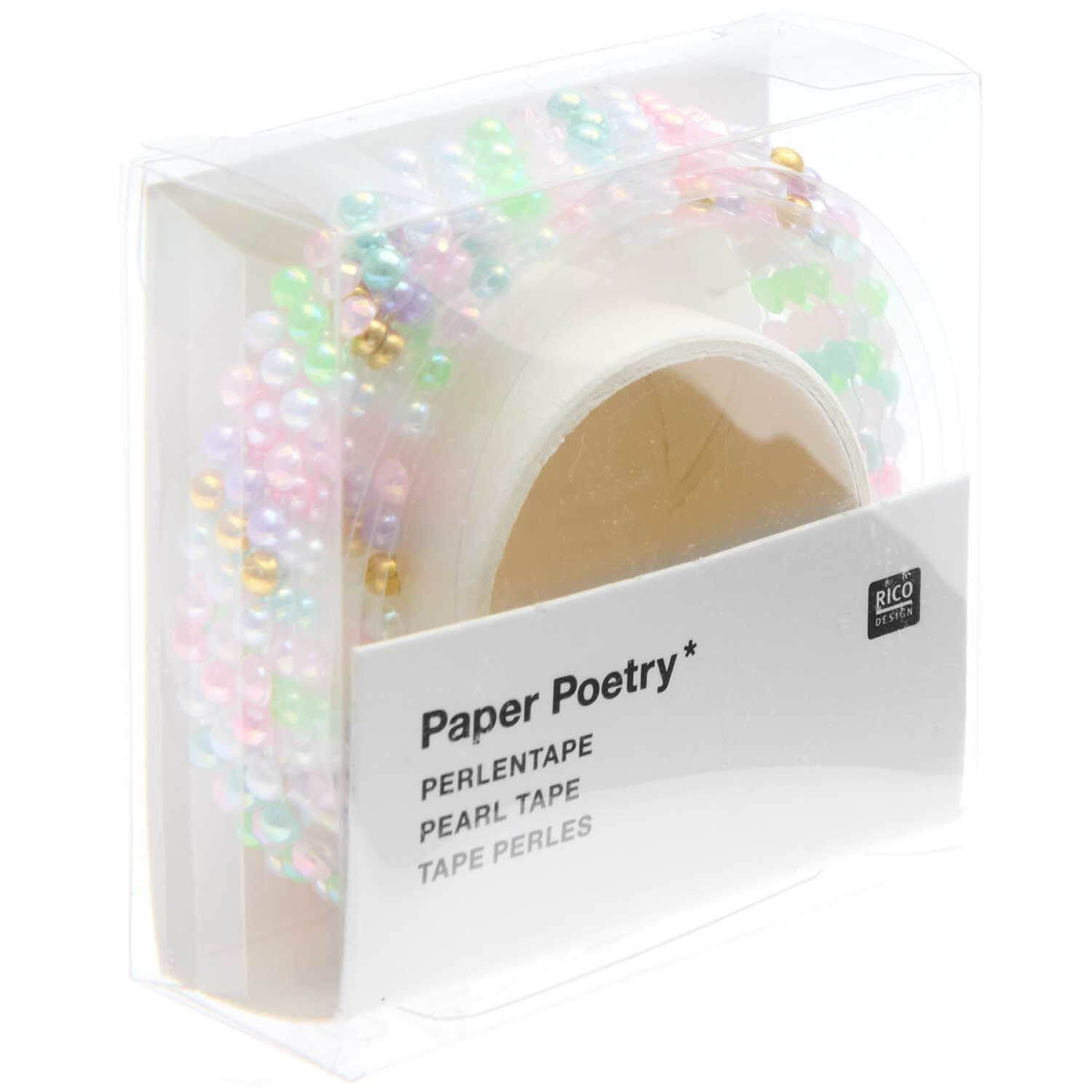 Perlentape Multicolor-Pastell 50 cm