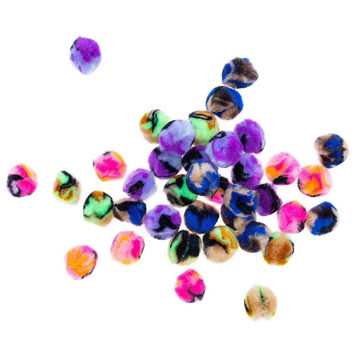 Pompons Leo Neon-Schwarz