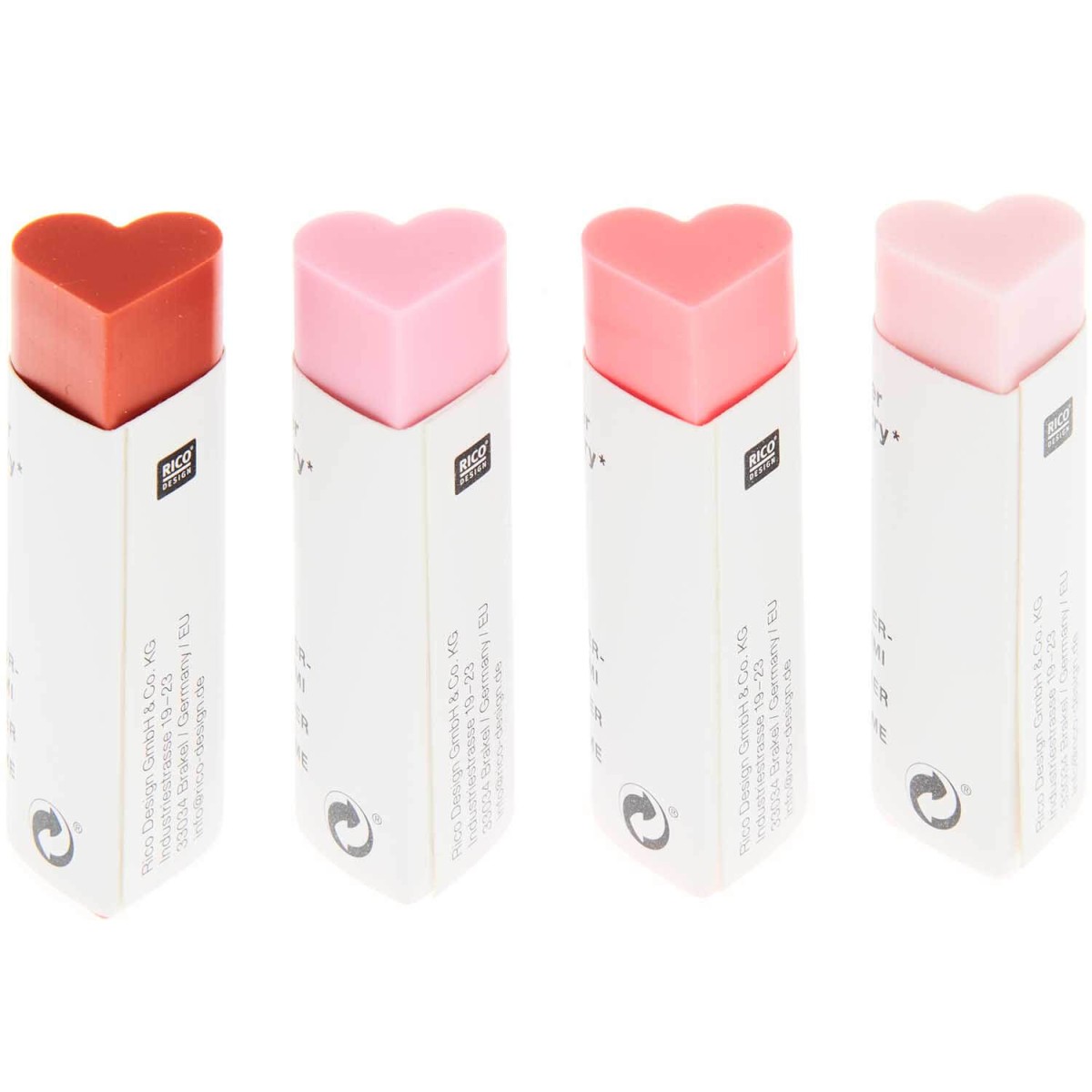 Radiergummi Herz ca. 60 x 20 mm