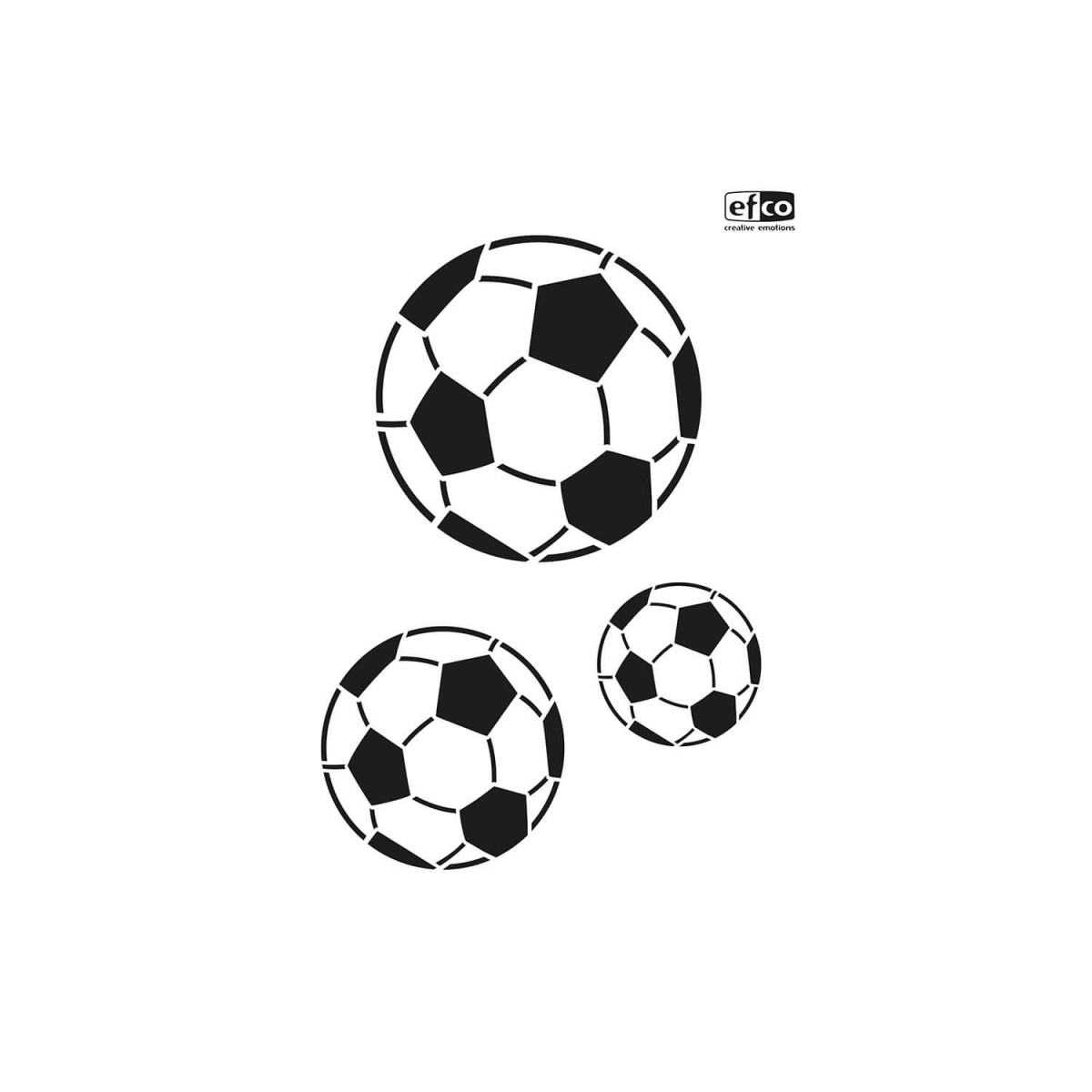 Schablone Fußball A4 universell einsetzbar