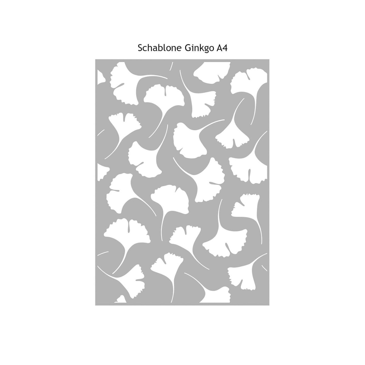 Schablone Ginkgo A4