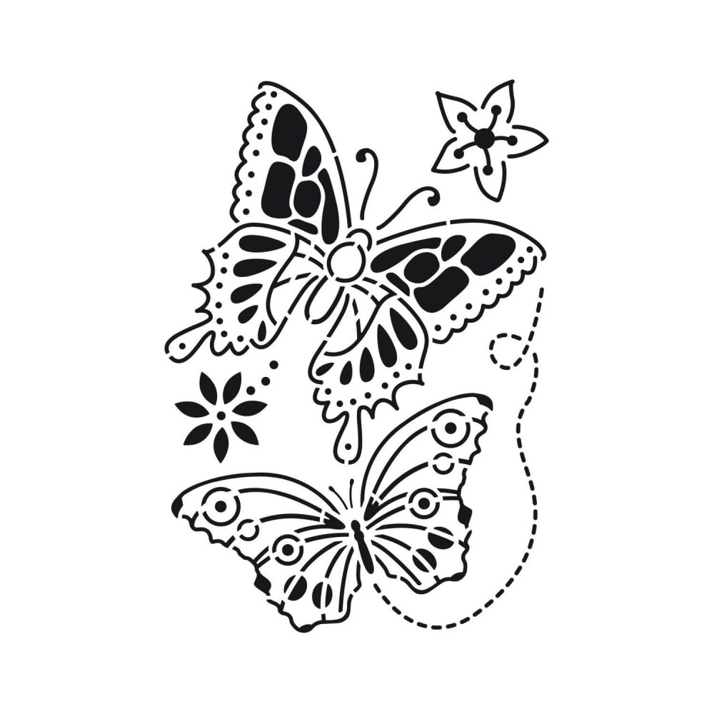 Schablone Schmetterlinge A4