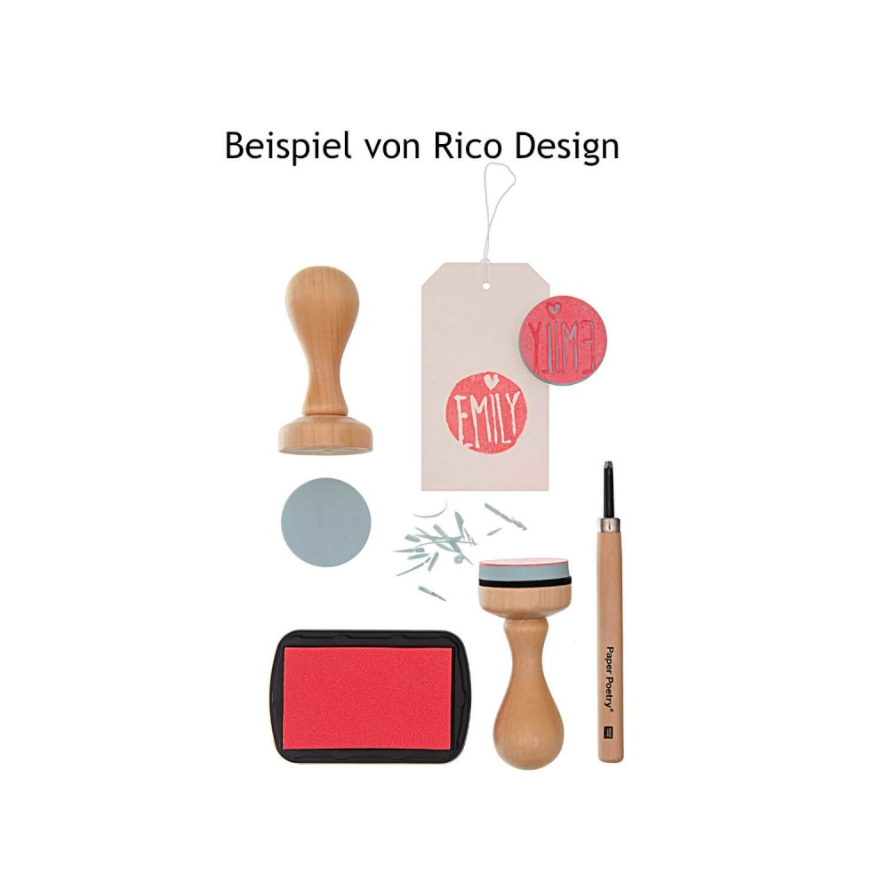 Beispiel Stempel schnitzen von Rico Design