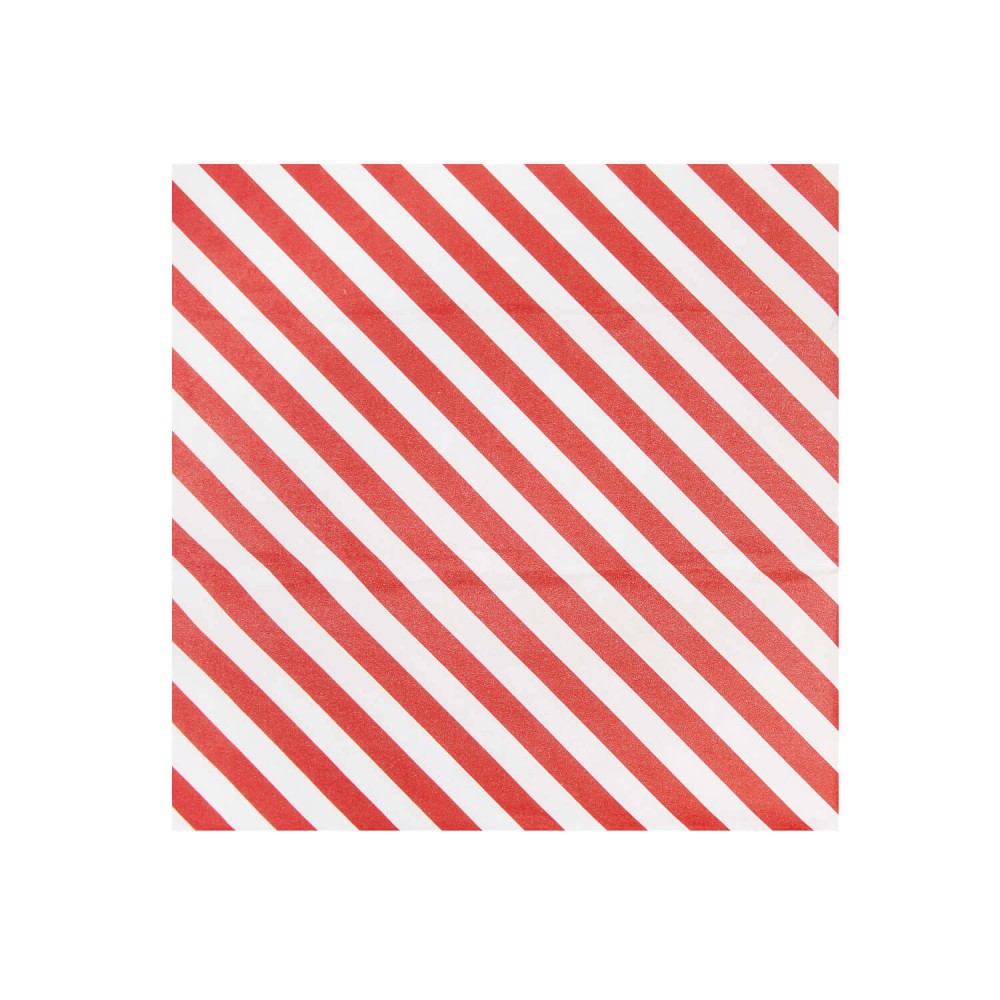 Bogen Seidenpapier Streifen rot weiß