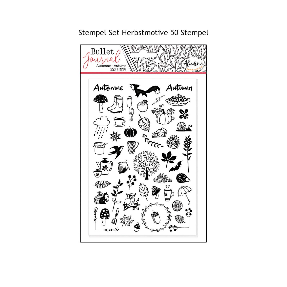 Stampo BulletJournal Herbst 50 Stempel
