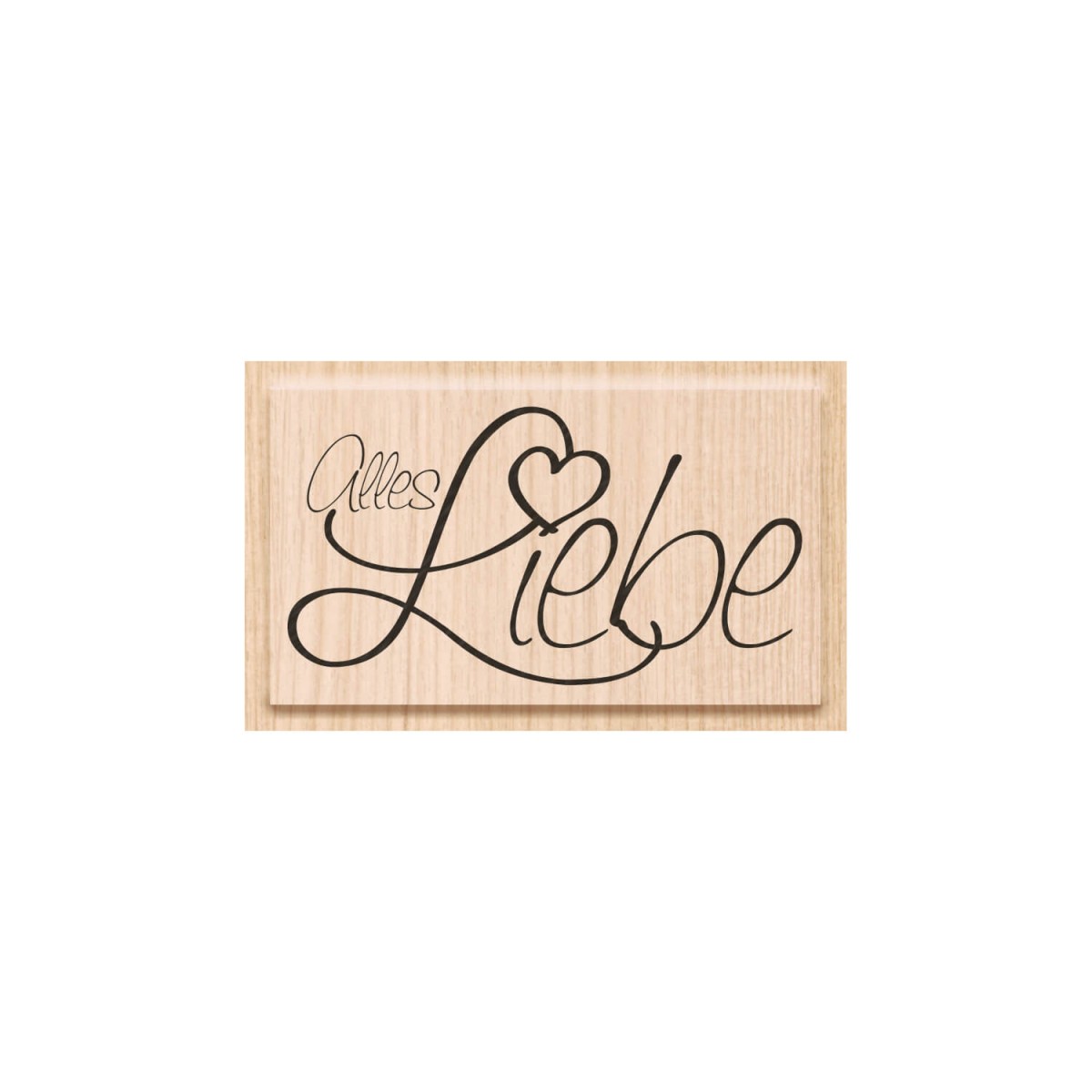 Stempel Alles Liebe Motiv ca. 60×33 mm