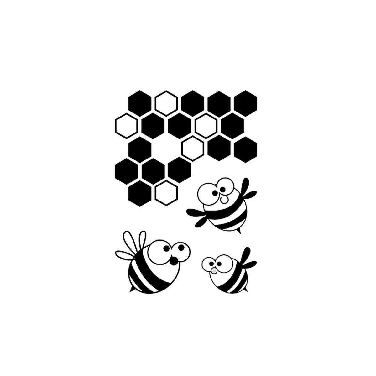 transparente Stempel Bienen und Waben von efco