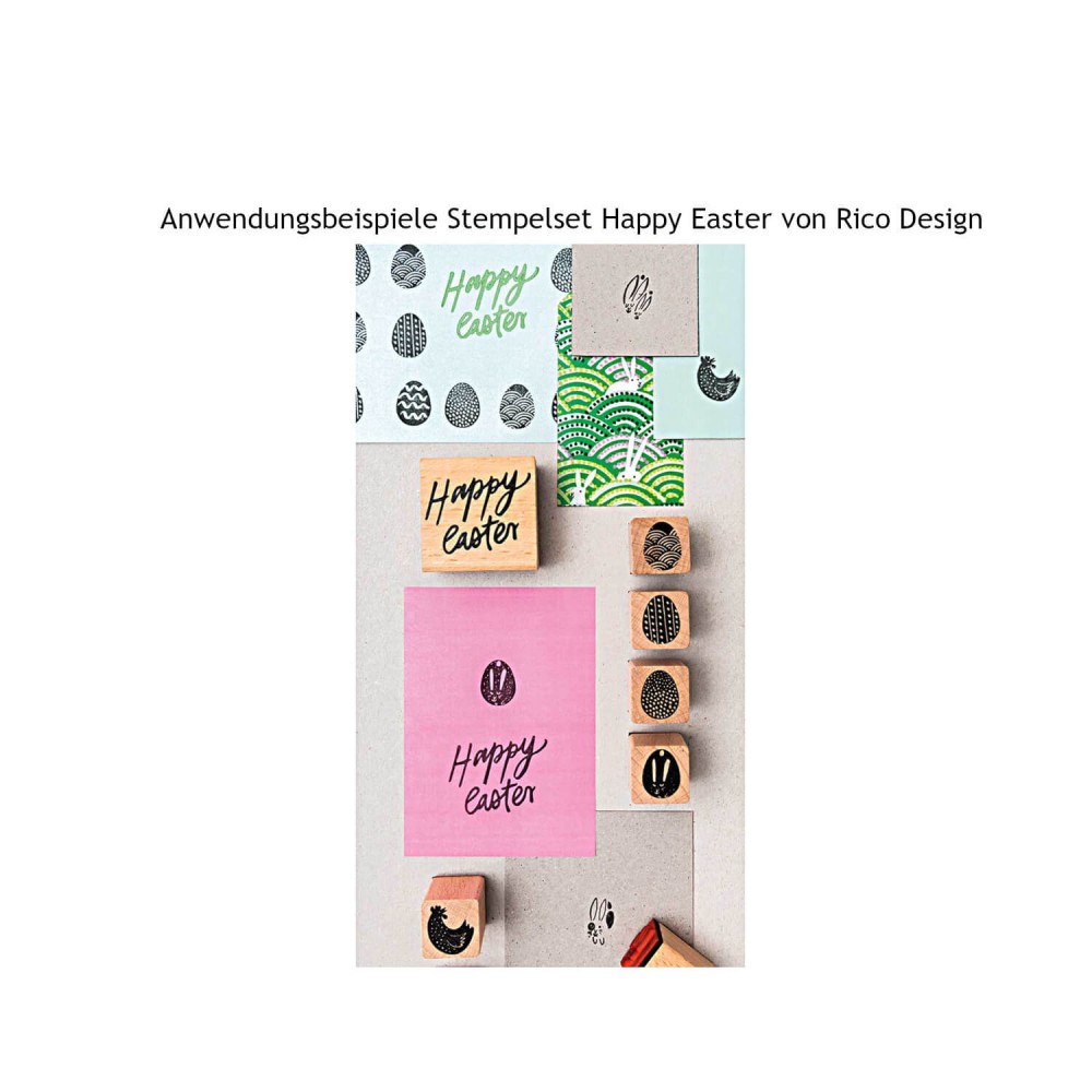 Anwendung Stempelset Happy Easter von Rico Design