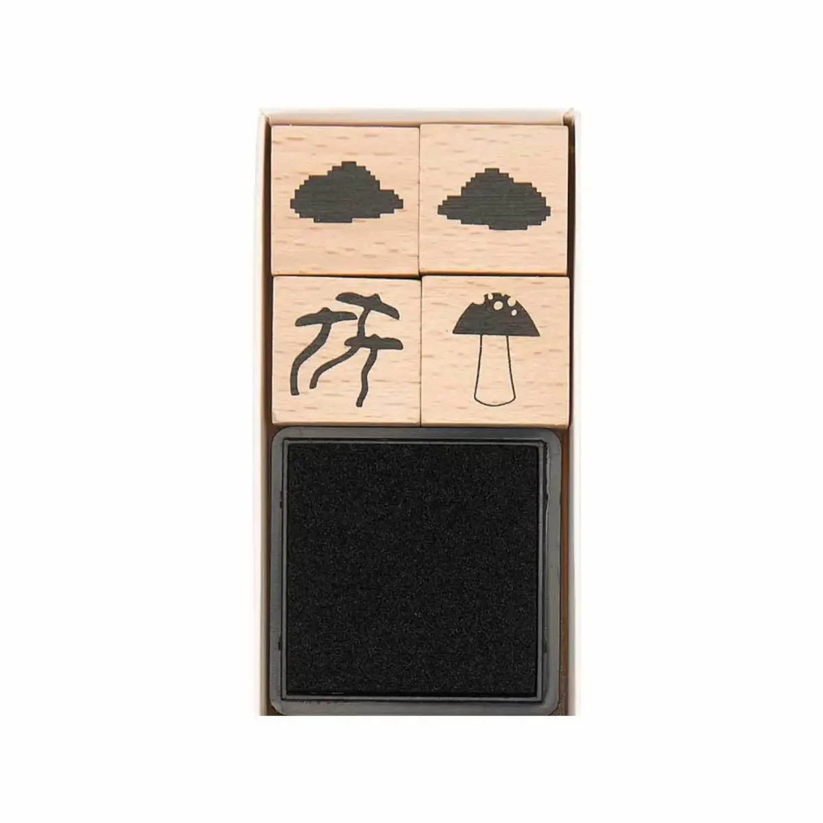 Detailansicht Stempelset Shrooom Stempel mit Stempelkissen