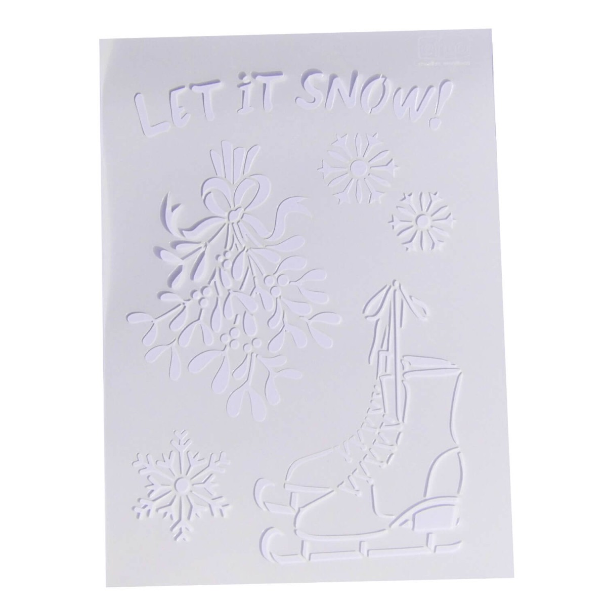 Schablone Let it Snow! A4