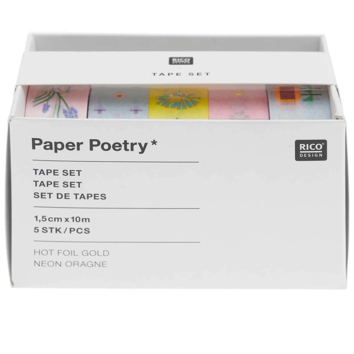 Paper Poetry Tape Set Futschikato Blumen verpackt