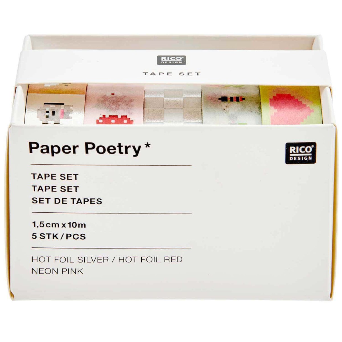 Paper Poetry Tape Set Pixel