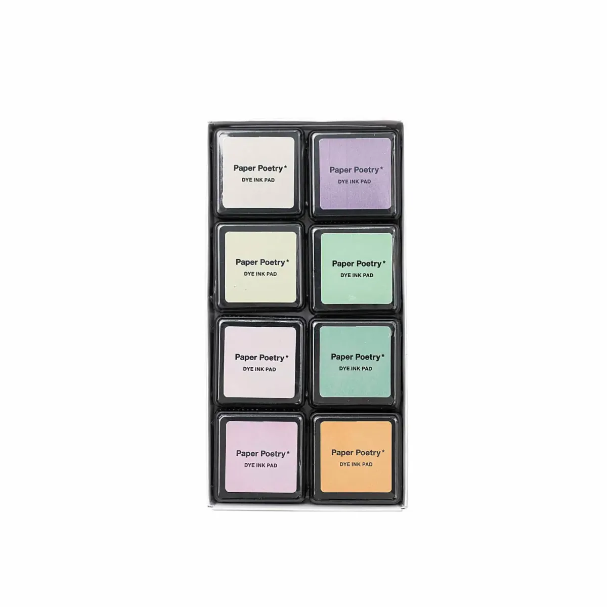 Tuschestempelkissen Set Pastell Mix mit 8 schnelltrocknenden Stempelkissen in harmonischen Pastellfarben