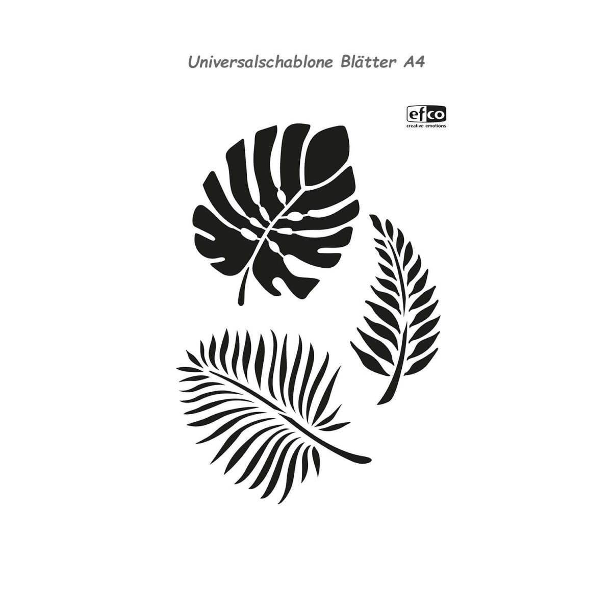 Universalschablone Blätter A4
