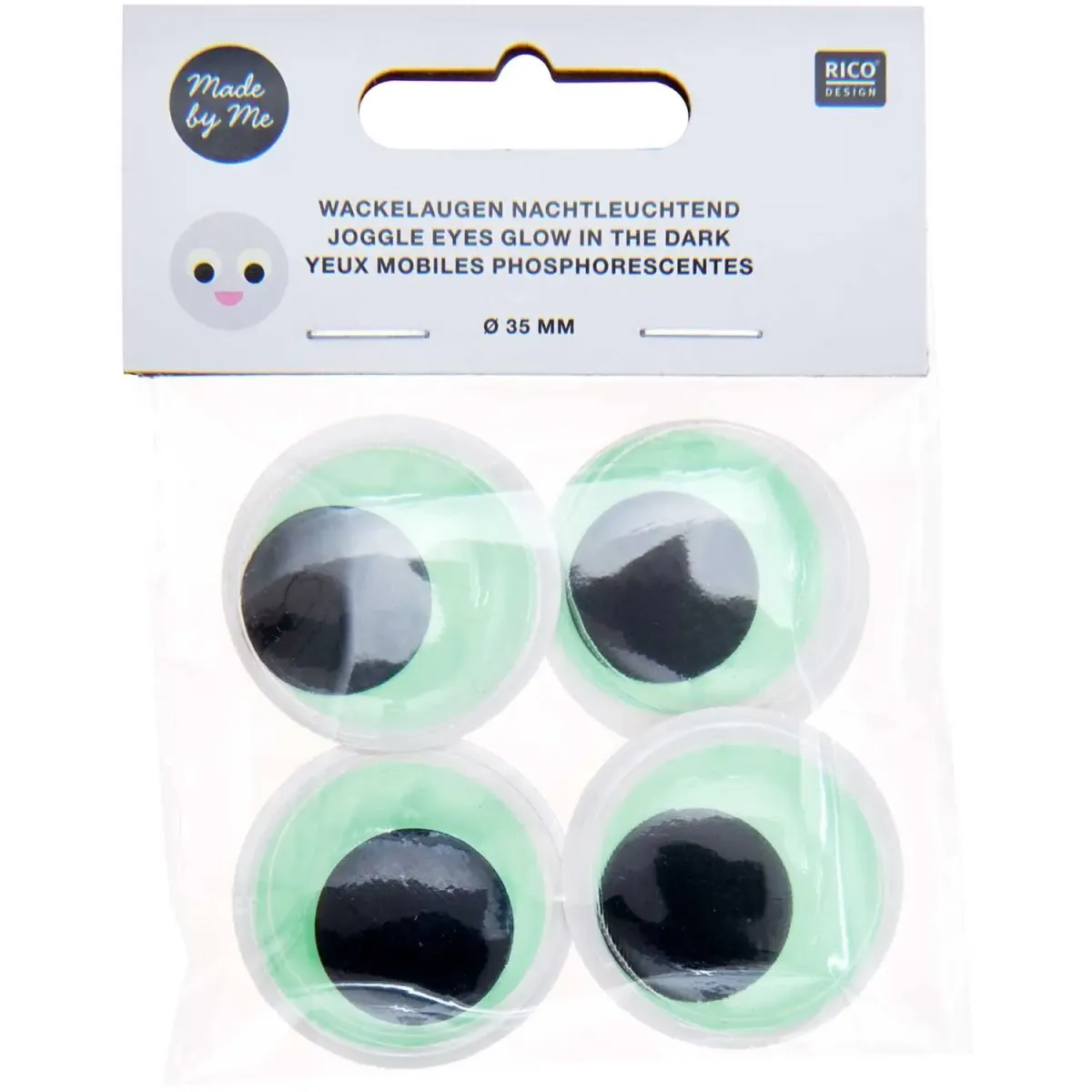 große Wackelaugen nachtleuchtend Rico Design