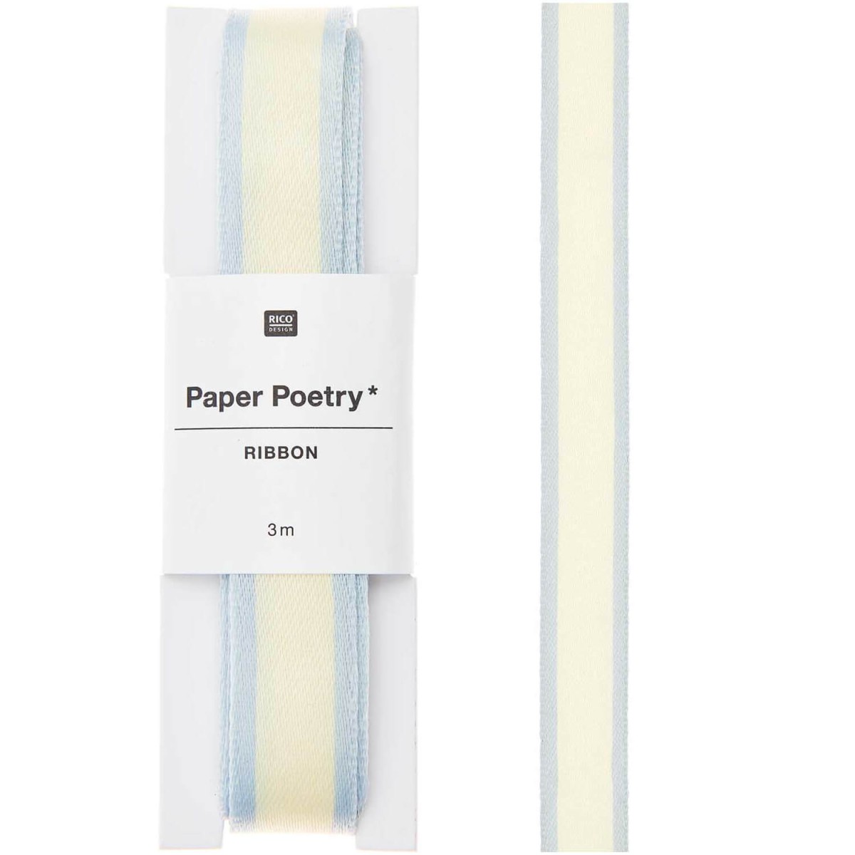 Paper Poetry Webband Duo Streifen gelb/salbei