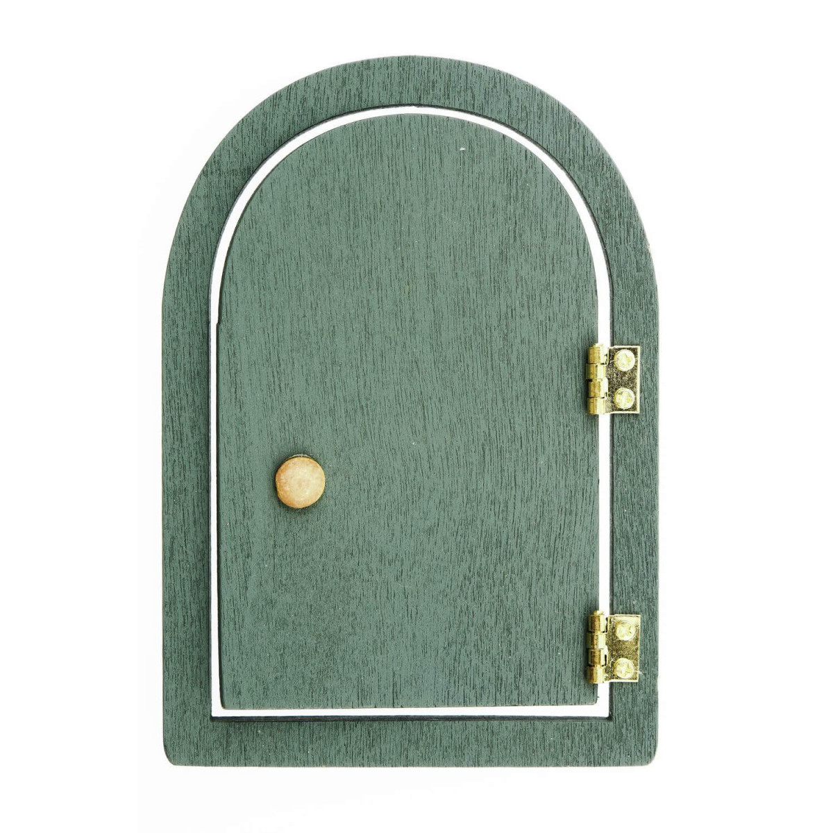 Runde Wichteltür dunkelgrün