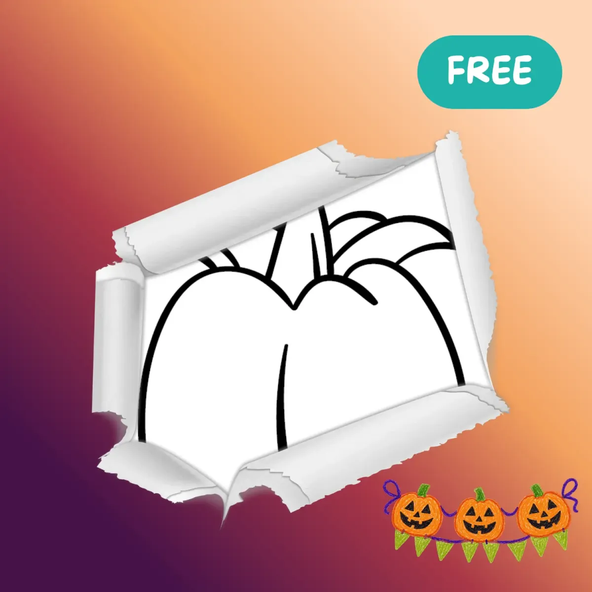 Blanko-Kürbis-Motivvorlagen zum Ausdrucken, Ausmalen und Ausschneiden für kreative Herbst- und Halloween-Basteleien.