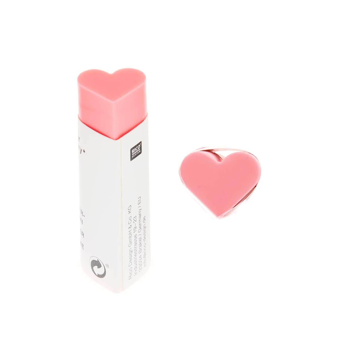 Radiergummi Herz neon-pink
