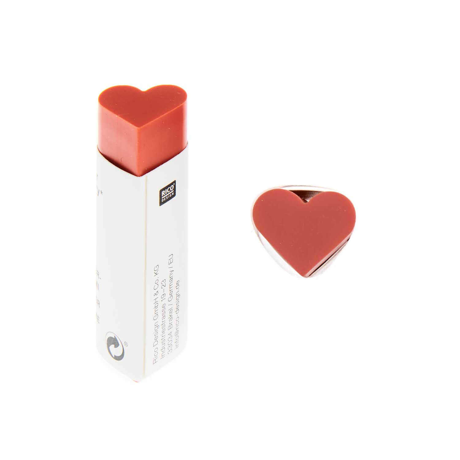 Radiergummi Herz rot