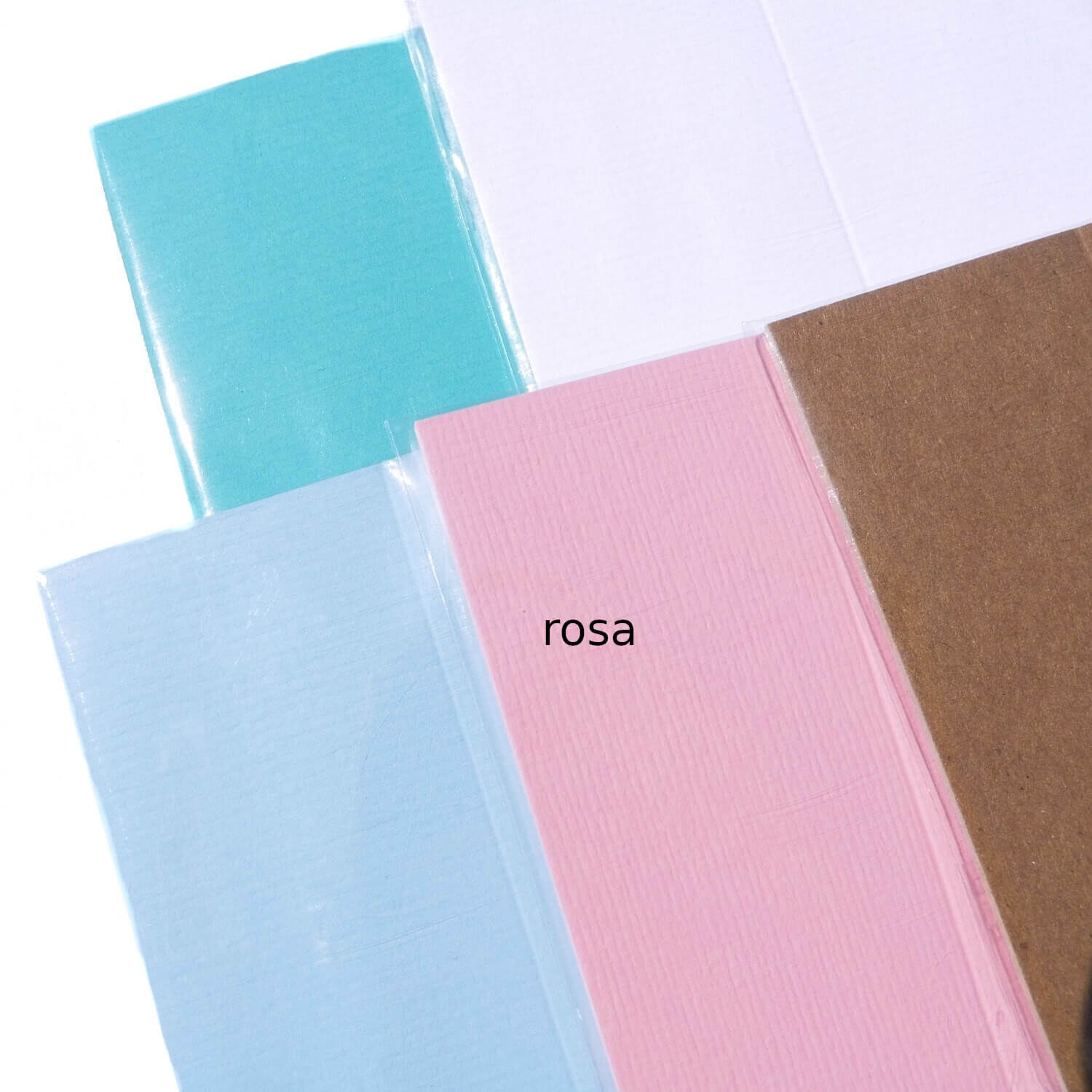 Dankeskarten-Set 'Thank You' In Rosa & Aqua – 100 Stück, 5,1x8,9 Cm, Mit Persönlicher Nachricht