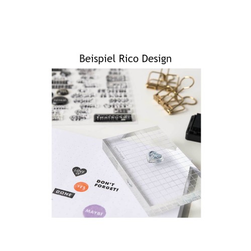 Beispiel Handhabung Stempelblock von Rico Design