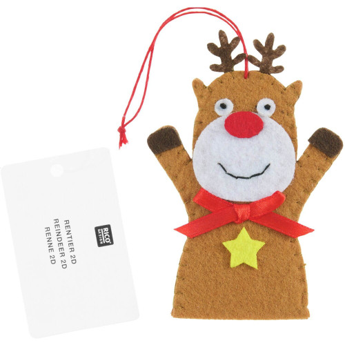 Anhänger Filz Rentier braun von Rico Design erhältlich im Bastelshop AmOlenDiek