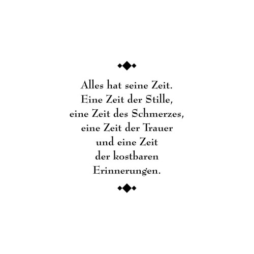 Clear Stamp Alles hat seine Zeit von efco creative