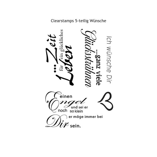 Clearstamps Ich Wünsche Dir 5-teilig