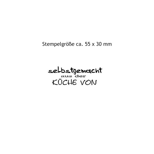 Stempel selbstgemacht ... aus Clearstamps Lass es dir Schmecken