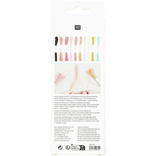 DIY-Freundschaftsarmbänder Set Fashion Colours Anwendung