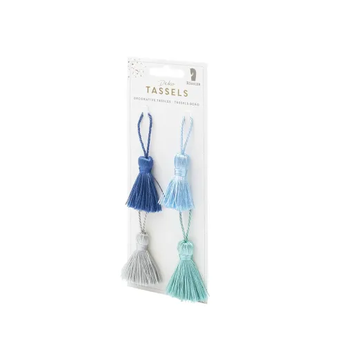 Deko Tassels Aqua
