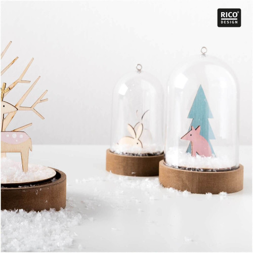 Dekohaube mit Sockel S Gestaltungsbeispiele Winter