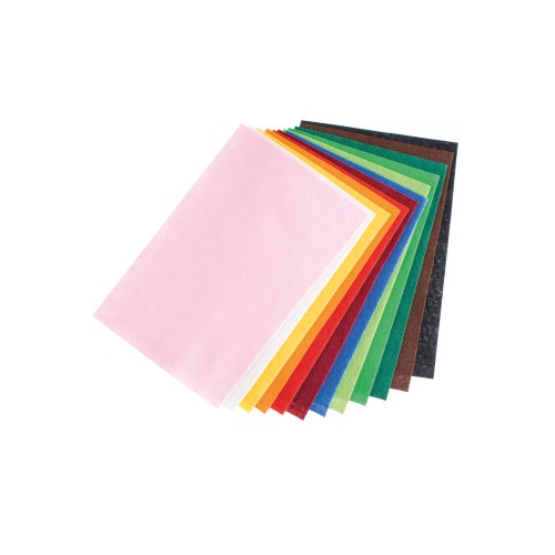 Filzplatten bunt Bastelfilz 12 Stück im Set