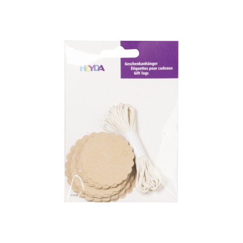 Geschenkanhänger Set natur 31-teilig
