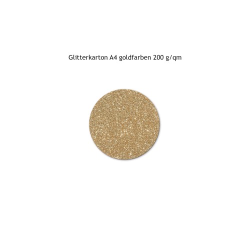Glitterkarton goldfarben A4 200 g/qm