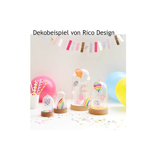 Dekobeispiel Holzdeko Geburtstag von Rico Design