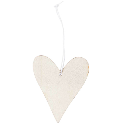 Holzhänger Herz natur