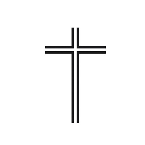 Stempel Kreuz Kontur 4 x 4 cm von Rico Design