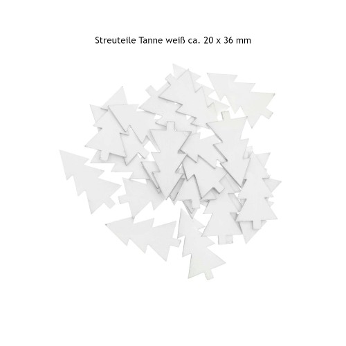 Holzstreu Tanne weiß 20 x 36 mm