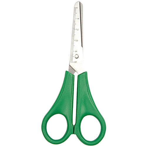 Kinderschere Linkshand rund 13,5 cm grün