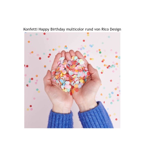 Konfetti Happy Birthday von Rico Design