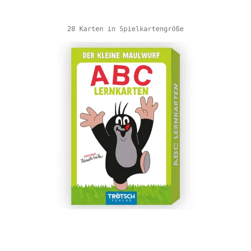 Lernkarten ABC - 28 Karten Motiv Der kleine Maulwurf
